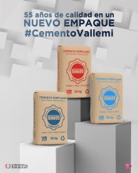 Cemento Vallemi presenta nuevo empaque