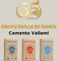 Cemento Vallemi conmemora 55° aniversario con diseño de bolsa especial