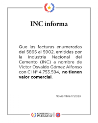 INC informa