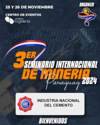 INC participará de 3° Seminario Internacional de Minería Paraguay 2024