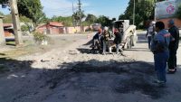 Reparación de calzada en Villeta